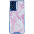 Blue and Purple Marble Moto G 5G (2024) Clear Case